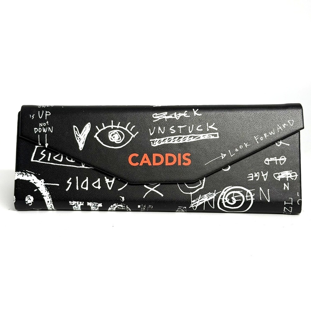 Caddis Life Black Graffiti Hard Shell Foldable Glasses Case Welcome To The